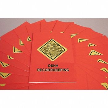 MARCOM Book/Booklet OSHA Recordkeeping PK15, 28AC58