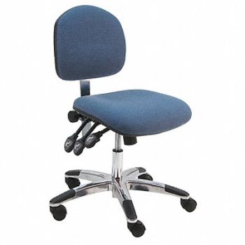 BENCHPRO Task Chair Fabric Blue 18 to 23 Seat Ht, 28AD65