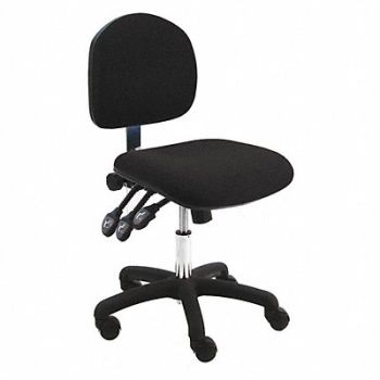 BENCHPRO Task Chair Fabric Black 17-22 Seat Ht, 28AD89