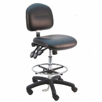 BENCHPRO Ergonomic Chair Vinyl Black, 28AD94
