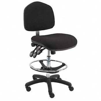 BENCHPRO Task Chair Fabric Black 21-31 Seat Ht, 28AE09