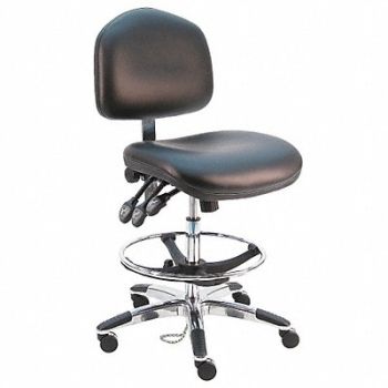 BENCHPRO Ergonomic Chair Vinyl Black, 28AE25