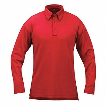 PROPPER Tactical Polo XL Long Sleeve Red, 28AN04