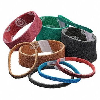 NORTON Sanding Belt 3-1/2in.Wx15-1/2in.L AO PK8, 28CN99