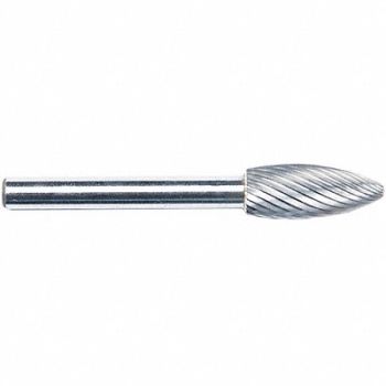 GRAINGER APPROVED Tree Bur SG Single Cut 1/8, 19D761