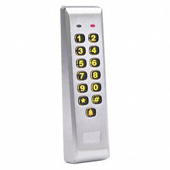 LINEAR Access Keypad Mullion 1-5/7 in W Silver, 28XP05