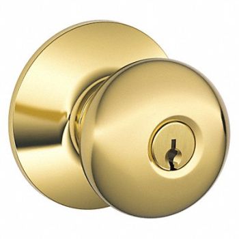SCHLAGE Knob Lockset Mechanical Entrance Grd. 2, 36Z236