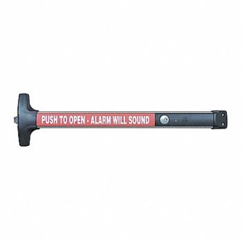 DETEX Rim Exit Device with Alarm 36 in W, 28YA73