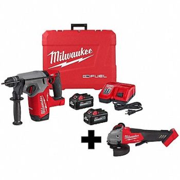 MILWAUKEE M18 1 SDS+ Rotary Hmer Braking Grinder, 388RZ2