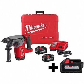 MILWAUKEE M18 1 SDS+ Rotary Hmer M18 XC6.0 Batt, 388RZ0