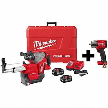 MILWAUKEE M18 1-1/8 SDS+ Rotary M18 1/2 MTIW, 388RZ7