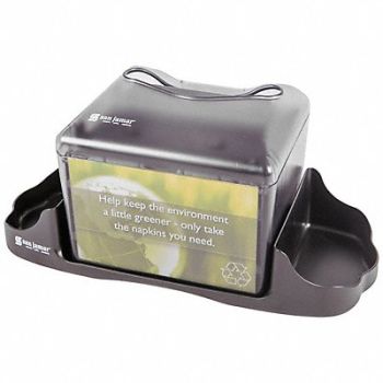 GRAINGER APPROVED Napkin Dspr 6 1/8in D 6 1/4 in H Black, 799YZ1
