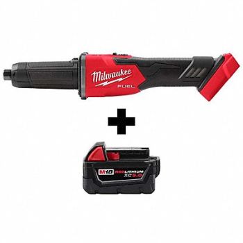 MILWAUKEE Braking Die Grinder M18 XC5.0 Battery, 388RW7