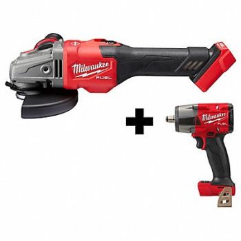 MILWAUKEE Grinder Kit 4-1/2-6 M18 1/2 Impact, 382YT2