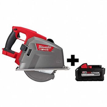 MILWAUKEE M18 8 Metal Cutting Circ Saw + Battery, 385XL5