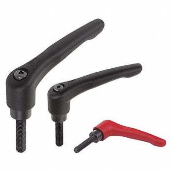 KIPP Handle Steel Adjustable M8x30 Black, 300C04