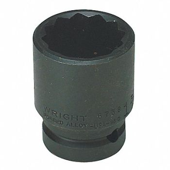 WRIGHT TOOL Impct Skt Steel Blk Oxd 55 mm, 29AL82