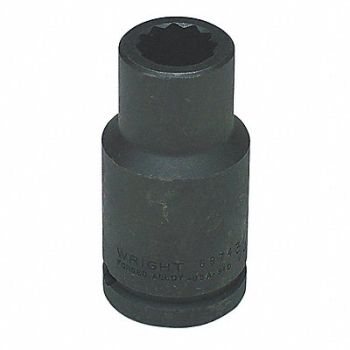 WRIGHT TOOL Impct Skt Steel Blk Oxd 1 in, 29AM96