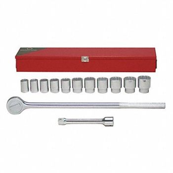 WRIGHT TOOL Skt Wrch St Chrm 12Pt 7/8 - 1 5/8 in, 29AT72