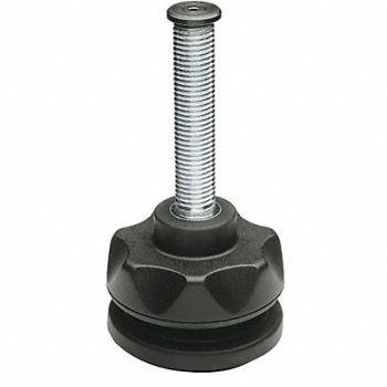 ELESA Level Foot Swivel Stud M16 3-1/64in Base, 29AU63