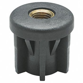 ELESA Tube End Caps 1120 lb Black, 29AU79