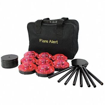 FLAREALERT H5599 LED Road Flare Kit 0.5 Watt Red, 29DX83