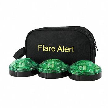 FLAREALERT H5603 LED Road Flare Kit 1 Watt Green, 29DX93