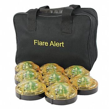 FLAREALERT LED Road Flare Kit 1 Watt Yellow, 29DX95