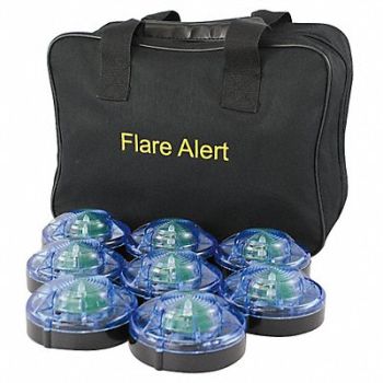 FLAREALERT H5604 LED Road Flare Kit 1 Watt Blue, 29DX96