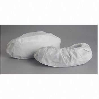 ALPHA PROTECH Shoe Covers L White PK200, 29DZ73