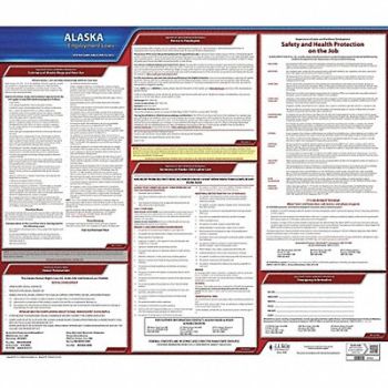 JJ KELLER Labor Law Poster State Labor Law AK, 29DZ85