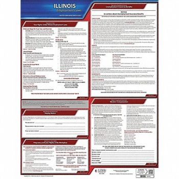 JJ KELLER Labor Law Poster State Labor Law IL, 29DZ99