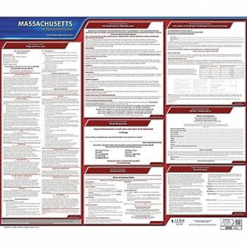 JJ KELLER Labor Law Poster State Labor Law MA, 29EA05