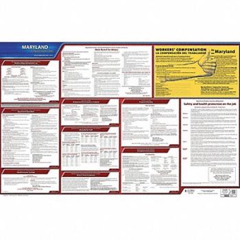JJ KELLER Labor Law Poster State Labor Law MD, 29EA06