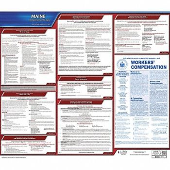 JJ KELLER Labor Law Poster State Labor Law ME, 29EA07