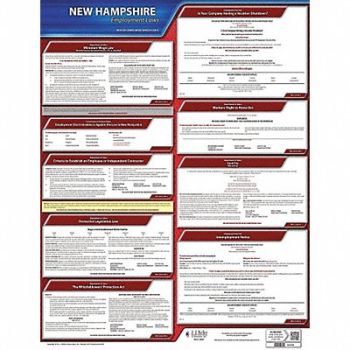 JJ KELLER Labor Law Poster State Labor Law NH, 29EA16
