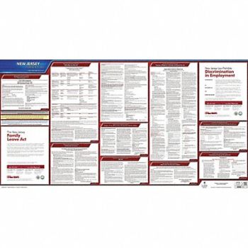 JJ KELLER Labor Law Poster State Labor Law NJ, 29EA17