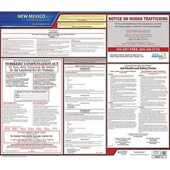 JJ KELLER Labor Law Poster State Labor Law NM, 29EA18