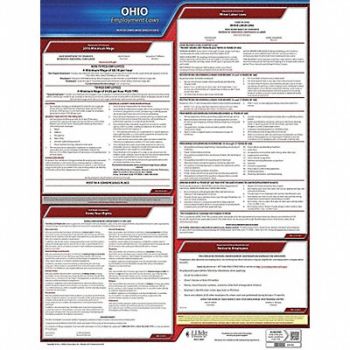 JJ KELLER Labor Law Poster State Labor Law OH, 29EA21