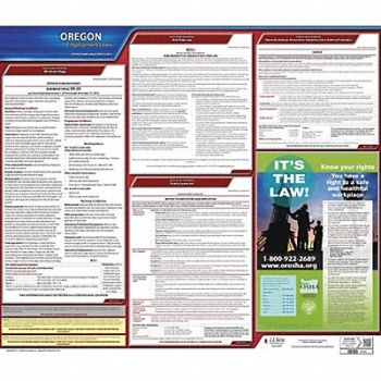 JJ KELLER Labor Law Poster State Labor Law OR, 29EA23
