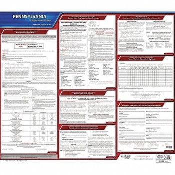 JJ KELLER Labor Law Poster State Labor Law PA, 29EA24