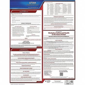 JJ KELLER Labor Law Poster State Labor Law UT, 29EA32