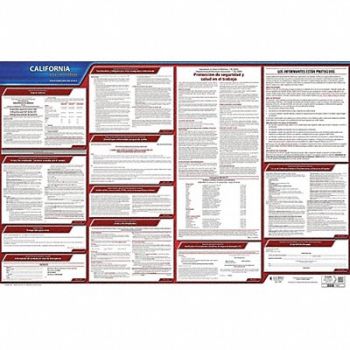 JJ KELLER Labor Law Poster State Labor Law CA, 29EA43