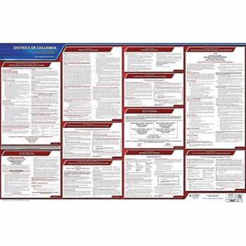 JJ KELLER Labor Law Poster State Labor Law DC, 29EA46