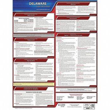 JJ KELLER Labor Law Poster State Labor Law DE, 29EA47