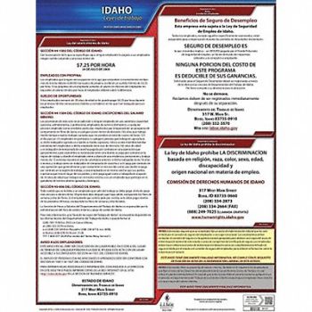 JJ KELLER Labor Law Poster State Labor Law ID, 29EA52