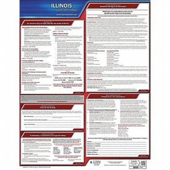 JJ KELLER Labor Law Poster State Labor Law IL, 29EA53