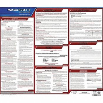 JJ KELLER Labor Law Poster State Labor Law MA, 29EA58