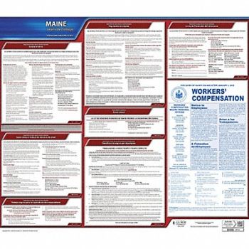JJ KELLER Labor Law Poster State Labor Law ME, 29EA60