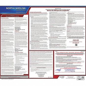 JJ KELLER Labor Law Poster State Labor Law NC, 29EA66